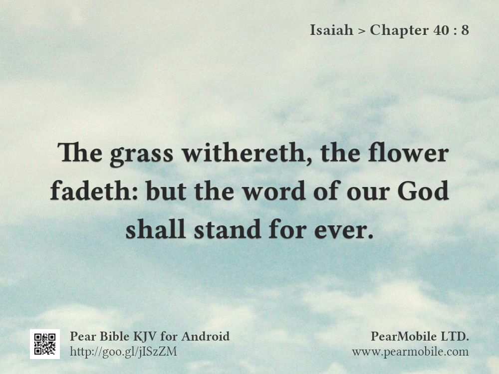 Isaiah, Chapter 40:8